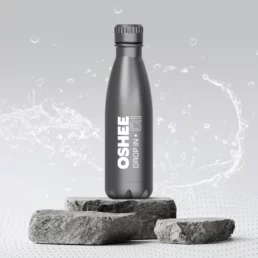 OSHEE Bidon Drop In 500 ml srebrny